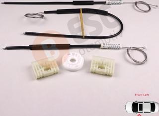 Audi A2 8Z0 2000-2005 İçin Ön Sol Kapı Cam Mekanizması Tamir Seti