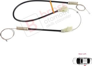 Land Rover Freelander MK1 1997-2006 3/5 Kapı ALR8179 İçin MANUEL Arka Sol Kapı Cam Kriko Tamir Seti