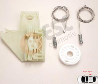 Skoda Octavia MK2 A5 1Z 2004-2013 4/5-Kapı 1Z0839656 İçin Elektrikli Arka Sağ Cam Kriko Tamir Seti