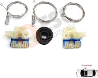 VW Golf MK6 2008-2012 İçin Sağ Ön Cam Mekanizması Tamir Takımı