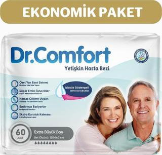 Dr.Comfort Yetişkin Bel Bağlamalı Hasta Bezi Ekstra Large 30'Lu 2 Paket 60 Adet