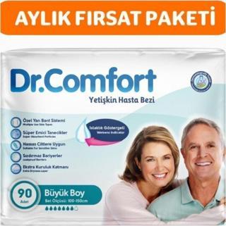 Dr.Comfort Yetişkin Bel Bantlı Hasta Bezi Large 90 Adet