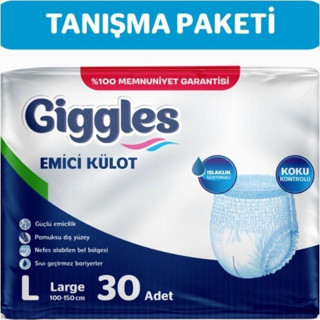 Giggles Yetişkin Emici Külot Large Tanışma Paketi 30'Lu