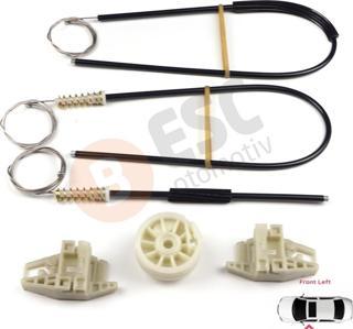 Peugeot 206 206+ 1998-2012 4/5 Kapı 9221E9 9221G0 İçin Elektrikli Ön Sol Kapı Cam Kriko Tamir Seti