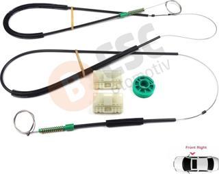 Audi A3 S3 MK1 8L1 1996-2003 2/3 Kapı Hatchback Coupe 8L3837462 İçin Sağ Kapı Cam Kriko Tamir Seti