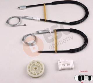 Peugeot 306 1992-2003 4/5 Kapı Hatchback Sedan SW 9221C2 İçin Elektrikli Ön Sol Cam Kriko Tamir Seti