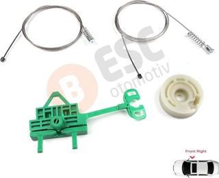 Fiat Linea 323 110 2007-2018 51892560 İçin Elektrikli Ön Sağ Kapı Cam Kriko Tamir Seti