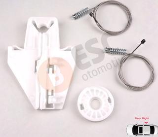 Skoda Fabia MK1 99-2008 4/5 Kapı Praktik Van 6Y0839462 İçin Elektrikli Arka Sağ Cam Kriko Tamir Seti
