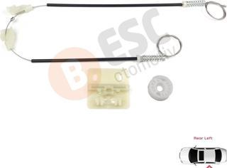 Land Rover Freelander MK1 1997-2006 3/5 Kapı CVH101210 İçin Elektrikli Arka Sol Cam Kriko Tamir Seti