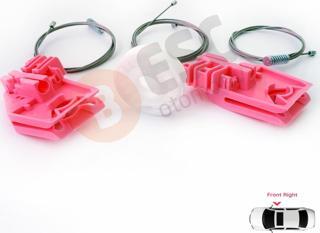 Skoda Octavia MK2 A5 1Z 2004-2013 4/5-Kapı 1Z1837462 İçin Elektrikli Ön Sağ Cam Kriko Tamir Seti