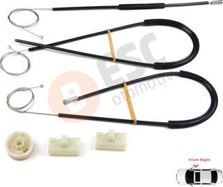 Mercedes Vito Viano Mixto MK2 W639 2003-2010 6397200146 İçin Ön Sağ Kapı Cam Kriko Tamir Seti