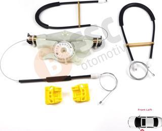 VW Golf MK4 Jetta Bora A4 1J 4/5 Kapı 1JM898461 İçin Sol Ön Cam Kriko Tamir Seti