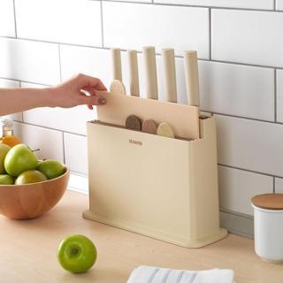 Schafer Forge Kesme Tahtası/bıçak Seti 10 Parça-krem