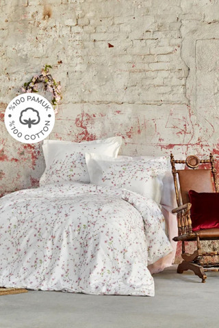 Karaca Home Annata %100 Pamuk Çift Kişilik Nevresim Takımı Somon