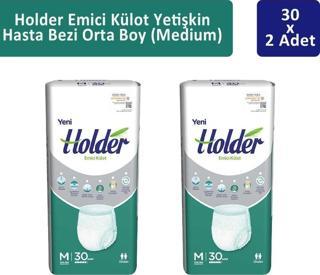  Holder Emici Külot Yetişkin Hasta Bezi Orta Boy ( Medium ) 30 x 2 Adet