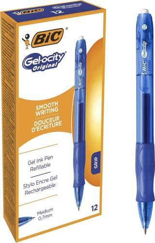 Bic Basmalı Jel Tükenmez Kalem Gelocity Original Mavi 829158 (12 Li Paket)