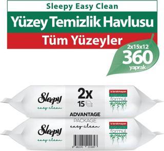 Sleepy Easy Clean Yüzey Temizlik Havlusu 24x15 (360 Yaprak)