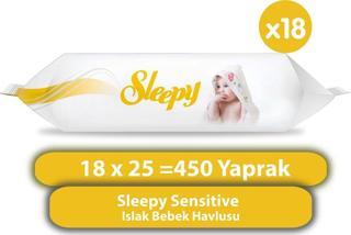 Sleepy Sensitive Islak Bebek Havlusu 18x25 (450 Yaprak)