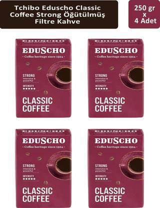 Tchibo Eduscho Classic Coffee Strong Öğütülmüş Filtre Kahve 250 gr x 4 Adet