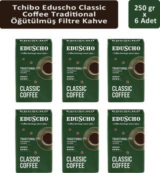 Tchibo Eduscho Classic Coffee Traditional Öğütülmüş Filtre Kahve 250 gr x 6 Adet