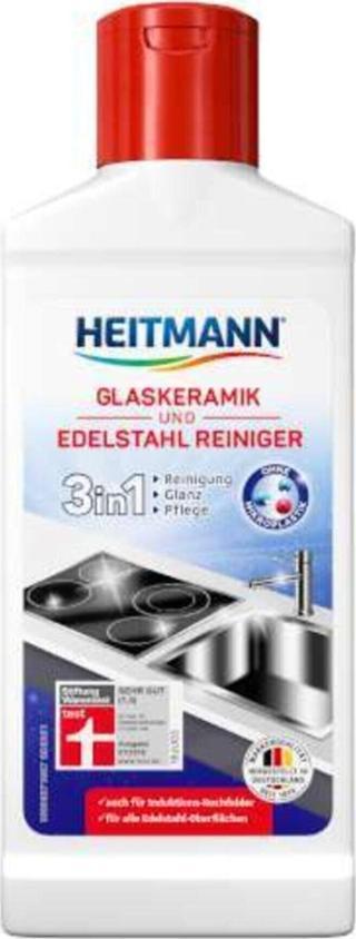 Heitmann Cam, Seramik, Inox Ocak Temizleyici, Yağ Ve Kireç Çözücü 250 Ml