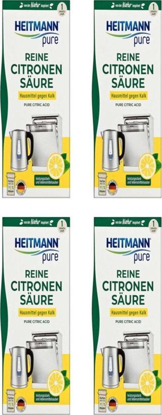 Heitmann Pure Saf Limon Asidi Ekolojik Organik Kireç Çözücü 350 Gr x 4 Adet