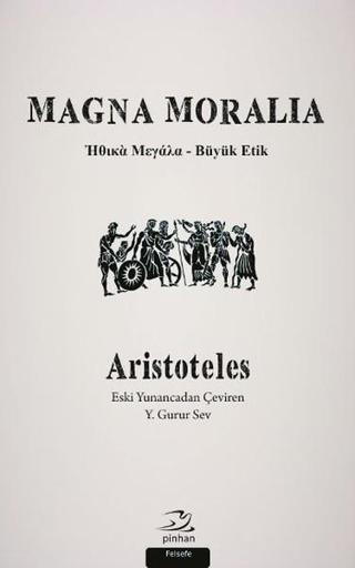 Magna Moralia - Aristoteles  - Pinhan Yayıncılık