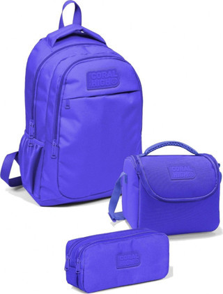 Coral High İlkokul Çanta Takımı Lavanta Kız Çocuk Okul Çantası Seti