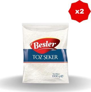 Besler Mutfak Toz Şeker 1Kg  X 2 Adet