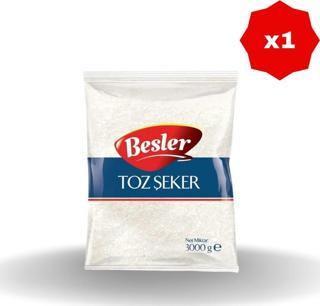 Beşler Besler Toz Şeker 3 Kg X 1 Adet