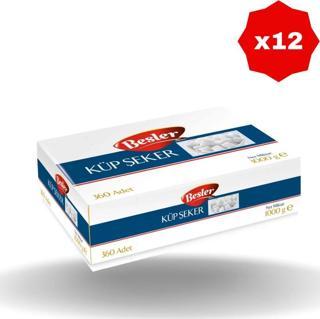 Beşler Küp Şeker 360'Lı 1 Kg X 12 Adet