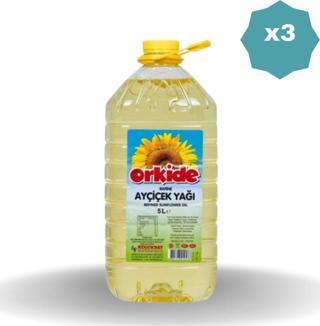 Orkide Ayçiçek Yağı 5 Lt X 3 Adet