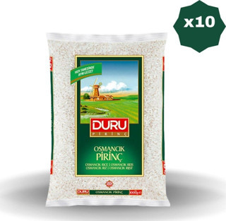 Duru Osmancık Pirinç 1 Kg X 10 Adet