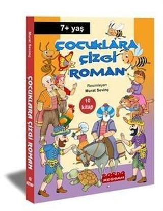 Çocuklara Çizgi Roman Seti - 10 Kitap Takım - Murat Sevinç - Bordo Ressam
