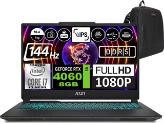 Msı Cyborg 15 Intel Core I7 13620H 64GB 2tb SSD RTX4060 Freedos 15.6" Fhd 144Hz Taşınabilir Bilgisayar A13VF892XTRWF11 + Zetta Çanta