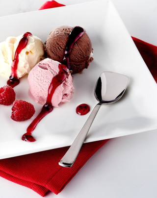 Hisar marmaris dondurma kaşık - 6 lı dondurma kaşığı paslanmaz çelik