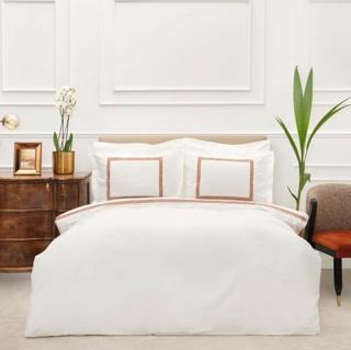 Karaca Home Azure %100 Pamuk Çift Kişilik Percale Nevresim Takımı Hardal