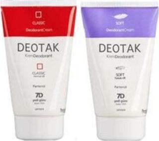 Deotak Klasik+soft Krem Deodorant Set