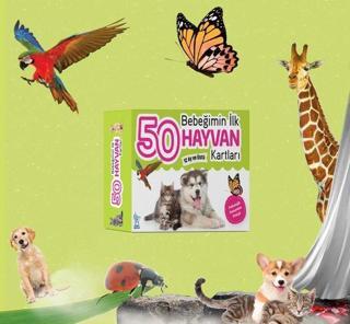 Bebeğimin İlk  50 Hayvan Kartları - Kolektif  - Minik Damla