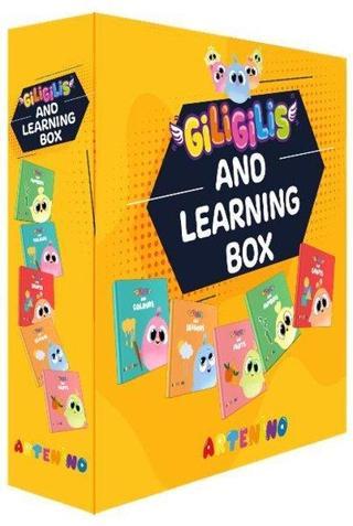 Giligilis and Learning Box - İngilizce Eğitici Mini Karton Kitap Serisi - Kolektif  - Artenino Yayıncılık