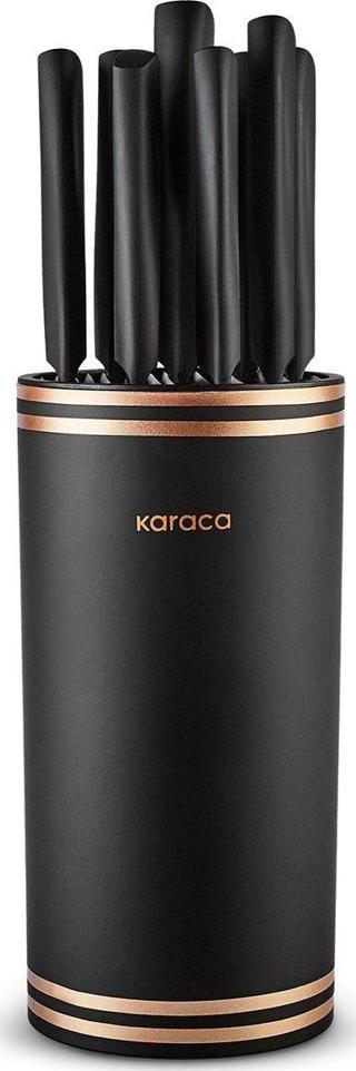 Karaca Megacut Round 9 Parça Bıçak Seti Siyah
