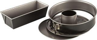 Tefal J174S2 Easybake 3 Parça Kek Kalıbı Seti (Savarin / Dikdörtgen / Kelepçeli)