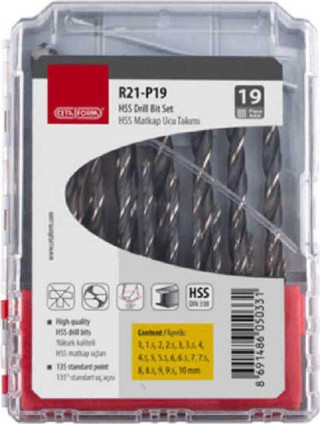 Ceta Form 19 Parça Hss Matkap Ucu Takımı