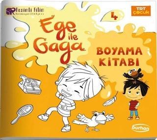 TRT Çocuk Ege ile Gaga Boyama Kitabı 4 - Kolektif  - Burhan Yayıncılık