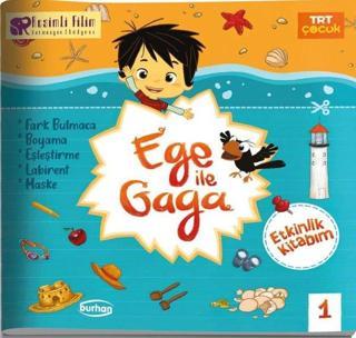 TRT Çocuk Ege ile Gaga Etkinlik Kitabım - 1 - Kolektif  - Burhan Yayıncılık