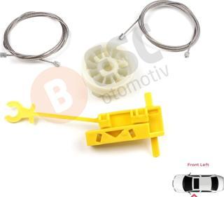 Renault Trafic MK2 Vivaro Primastar 2001-2015 7700311820 İçin Elektrikli Ön Sol Cam Kriko Tamir Seti