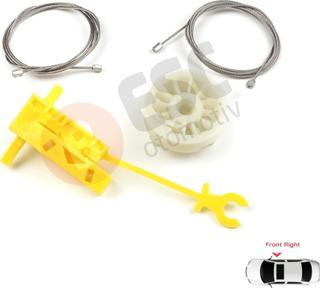 Renault Trafic MK2 Vivaro Primastar 2001-2015 7700311821 İçin Elektrikli Ön Sağ Cam Kriko Tamir Seti