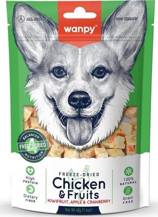 Wanpy Köpek Dondurularak Kurutulmuş Tavuk&Meyve 40g