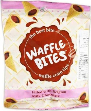 Elvan Waffle Bıtes Sütlü Çikolatalı Kornet 48 Gr. (1 Paket)