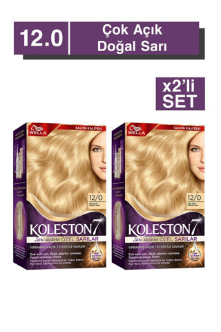 Wella Koleston Supreme Kit 12/0 Çok Açık Doğal Sarı *18 x2'li Set